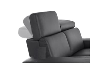 Hörnsoffa 3-sits Rayland Svart, PU, Höger elektrisk vilstol - Svart, PU, Höger elektrisk vilstol - Möbler - Soffa - Biosoffa & reclinersoffa