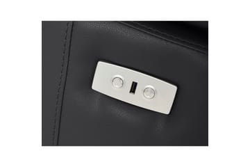 Hörnsoffa 3-sits Rayland Svart, PU, Vänster Elektrisk Fåtölj - Svart, PU, Vänster Elektrisk Fåtölj - Möbler - Soffa - Biosoffa & reclinersoffa