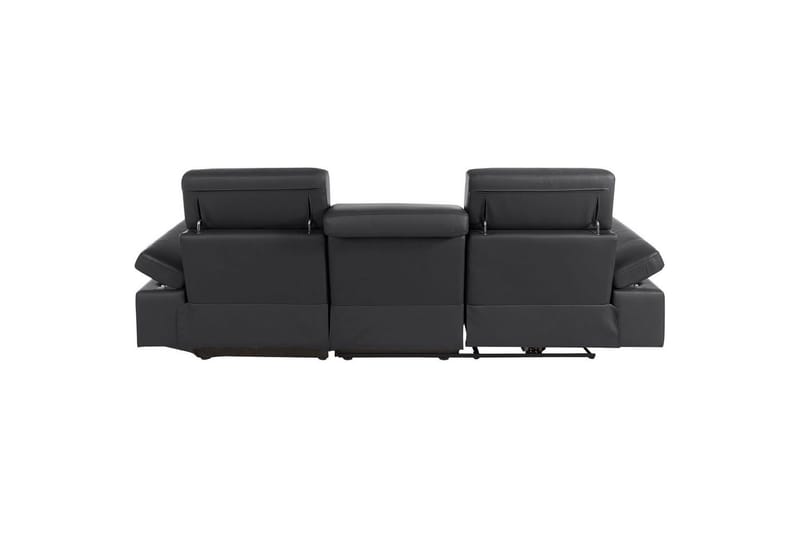 Hörnsoffa 3-sits Rayland Svart, PU, Höger manuell vilstol - Svart, PU, Höger manuell vilstol - Möbler - Soffa - Biosoffa & reclinersoffa