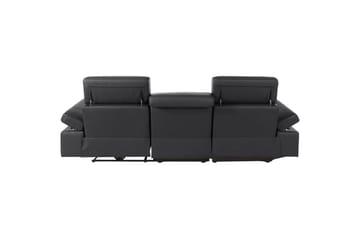 Hörnsoffa 3-sits Rayland Svart, PU, Vänster Manuell Fåtölj - Svart, PU, Vänster Manuell Fåtölj - Möbler - Soffa - Biosoffa & reclinersoffa