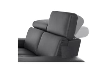 Hörnsoffa 3-sits Rayland Svart, PU, Vänster Elektrisk Fåtölj - Svart, PU, Vänster Elektrisk Fåtölj - Möbler - Soffa - Biosoffa & reclinersoffa