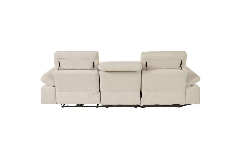 Hörnsoffa 3-sits Rayland Vit, Sunday tyg, Vänster Elektrisk Fåtölj - Vit, Sunday tyg, Vänster Elektrisk Fåtölj - Möbler - Soffa - Biosoffa & reclinersoffa