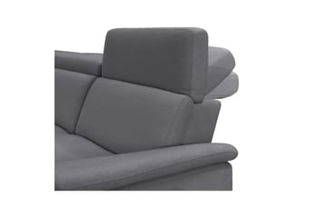 Hörnsoffa 3-sits Pareli Antracit, Sunday tyg, Vänster Manuell Fåtölj - Antracit, Sunday tyg, Vänster Manuell Fåtölj - Möbler - Soffa - Biosoffa & reclinersoffa