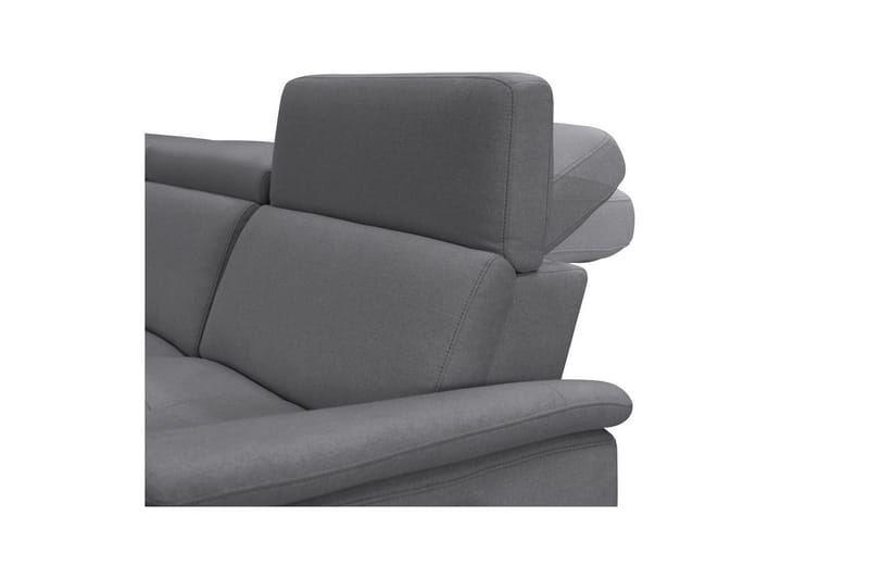 Hörnsoffa 3-sits Pareli Antracit, Sunday tyg, Vänster Manuell Fåtölj - Antracit, Sunday tyg, Vänster Manuell Fåtölj - Möbler - Soffa - Biosoffa & reclinersoffa