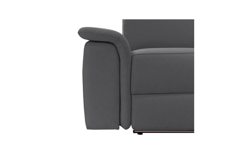Hörnsoffa 3-sits Pareli Antracit, Sunday tyg, Höger manuell vilstol - Antracit, Sunday tyg, Höger manuell vilstol - Möbler - Soffa - Biosoffa & reclinersoffa