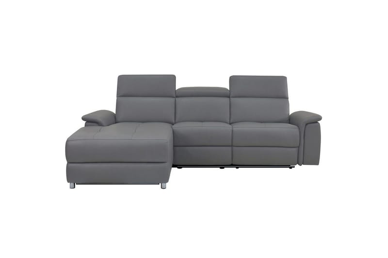 Hörnsoffa 3-sits Pareli Grå, Sand tyg, Vänster Elektrisk Fåtölj - Grå, Sand tyg, Vänster Elektrisk Fåtölj - Möbler - Soffa - Biosoffa & reclinersoffa