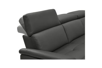 Hörnsoffa 3-sits Pareli Svart, PU, Höger elektrisk vilstol - Svart, PU, Höger elektrisk vilstol - Möbler - Soffa - Biosoffa & reclinersoffa