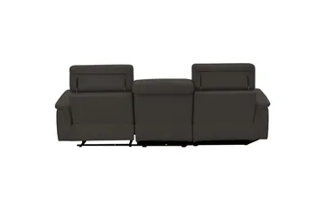 Hörnsoffa 3-sits Pareli Brun, Läder/PU, Vänster Manuell Fåtölj - Brun, Läder/PU, Vänster Manuell Fåtölj - Möbler - Soffa - Biosoffa & reclinersoffa