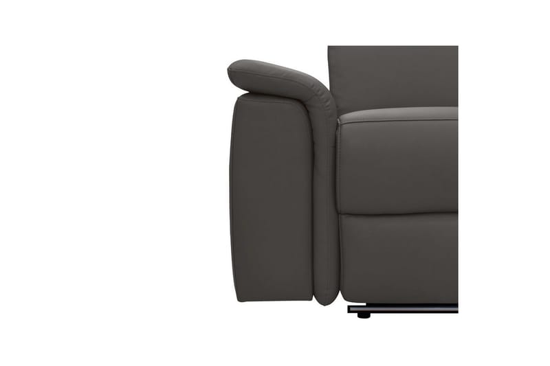 Hörnsoffa 3-sits Pareli Brun, PU, Höger elektrisk vilstol - Brun, PU, Höger elektrisk vilstol - Möbler - Soffa - Biosoffa & reclinersoffa