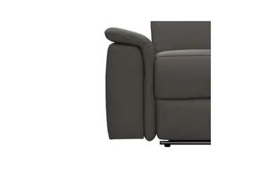 Hörnsoffa 3-sits Pareli Brun, PU, Höger elektrisk vilstol - Brun, PU, Höger elektrisk vilstol - Möbler - Soffa - Biosoffa & reclinersoffa