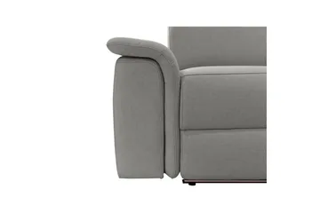 Hörnsoffa 3-sits Pareli Grå, Sunday tyg, Höger manuell vilstol - Grå, Sunday tyg, Höger manuell vilstol - Möbler - Soffa - Biosoffa & reclinersoffa