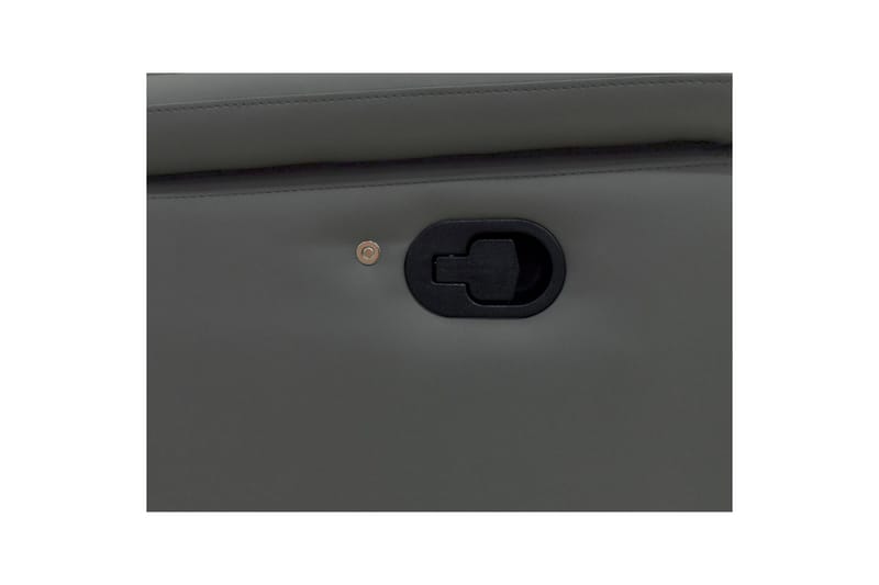 Hörnsoffa 3-sits Pareli Grå, PU, Höger manuell vilstol - Grå, PU, Höger manuell vilstol - Möbler - Soffa - Biosoffa & reclinersoffa