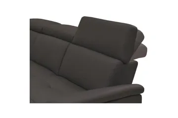 Hörnsoffa 3-sits Pareli Brun, Läder/PU, Vänster Manuell Fåtölj - Brun, Läder/PU, Vänster Manuell Fåtölj - Möbler - Soffa - Biosoffa & reclinersoffa