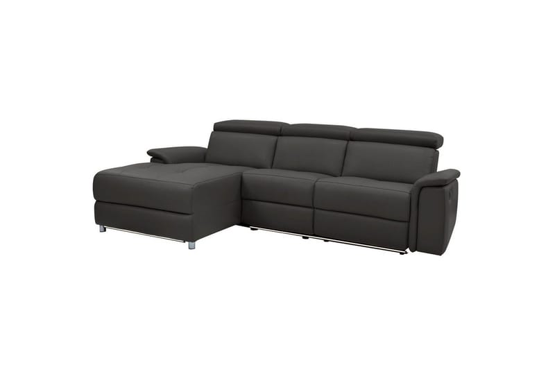 Hörnsoffa 3-sits Pareli Brun, PU, Vänster Elektrisk Fåtölj, Brun, PU, Vänster Elektrisk Fåtölj