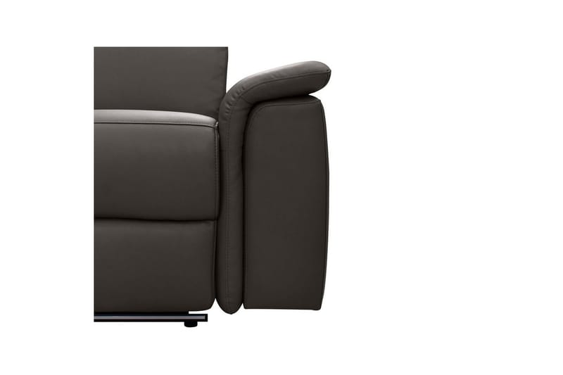 Hörnsoffa 3-sits Pareli Brun, Läder/PU, Vänster Elektrisk Fåtölj - Brun, Läder/PU, Vänster Elektrisk Fåtölj - Möbler - Soffa - Biosoffa & reclinersoffa