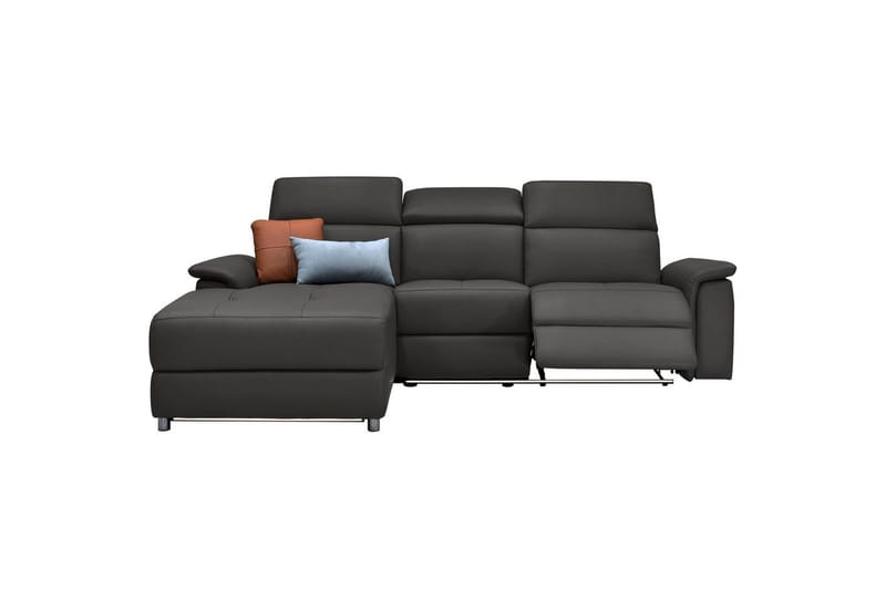 Hörnsoffa 3-sits Pareli Brun, PU, Vänster Elektrisk Fåtölj - Brun, PU, Vänster Elektrisk Fåtölj - Möbler - Soffa - Biosoffa & reclinersoffa