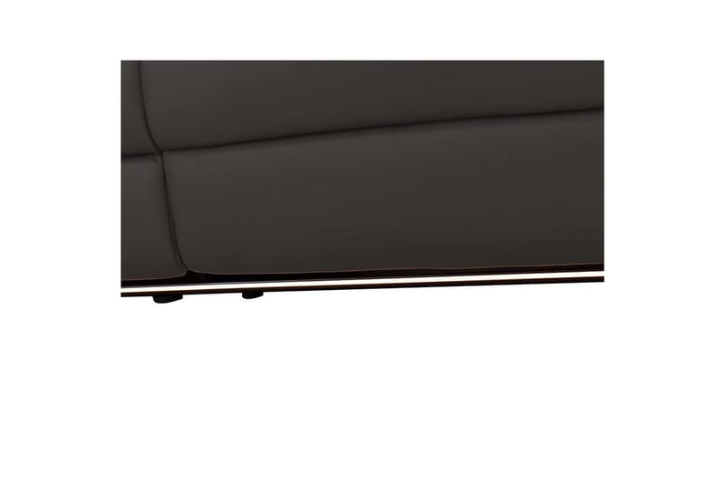 Hörnsoffa 3-sits Pareli Brun, Läder/PU, Vänster Manuell Fåtölj - Brun, Läder/PU, Vänster Manuell Fåtölj - Möbler - Soffa - Biosoffa & reclinersoffa