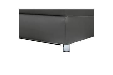 Hörnsoffa 3-sits Pareli Grå, Läder/PU, Höger elektrisk vilstol - Grå, Läder/PU, Höger elektrisk vilstol - Möbler - Soffa - Biosoffa & reclinersoffa
