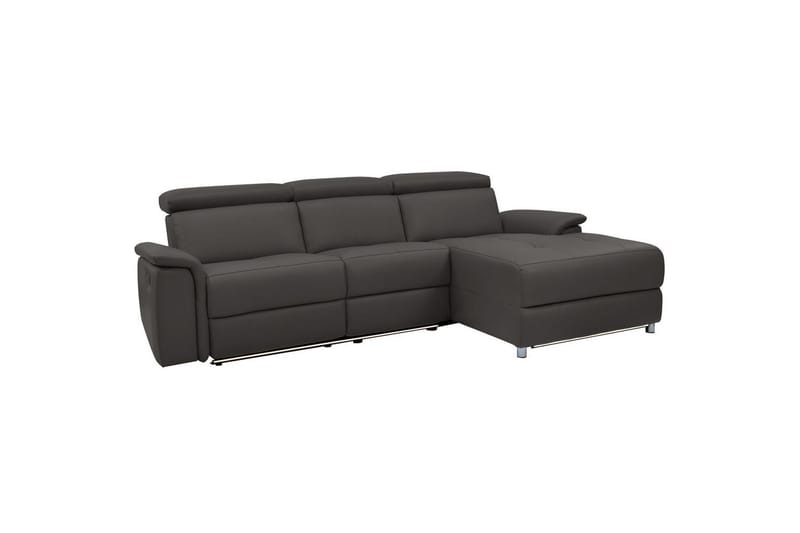 Hörnsoffa 3-sits Pareli Brun, PU, Höger elektrisk vilstol, Brun, PU, Höger elektrisk vilstol
