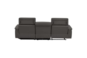 Hörnsoffa 3-sits Pareli Brun, PU, Höger elektrisk vilstol - Brun, PU, Höger elektrisk vilstol - Möbler - Soffa - Biosoffa & reclinersoffa