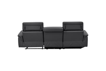 Hörnsoffa 3-sits Pareli Svart, Läder/PU, Vänster Elektrisk Fåtölj - Svart, Läder/PU, Vänster Elektrisk Fåtölj - Möbler - Soffa - Biosoffa & reclinersoffa