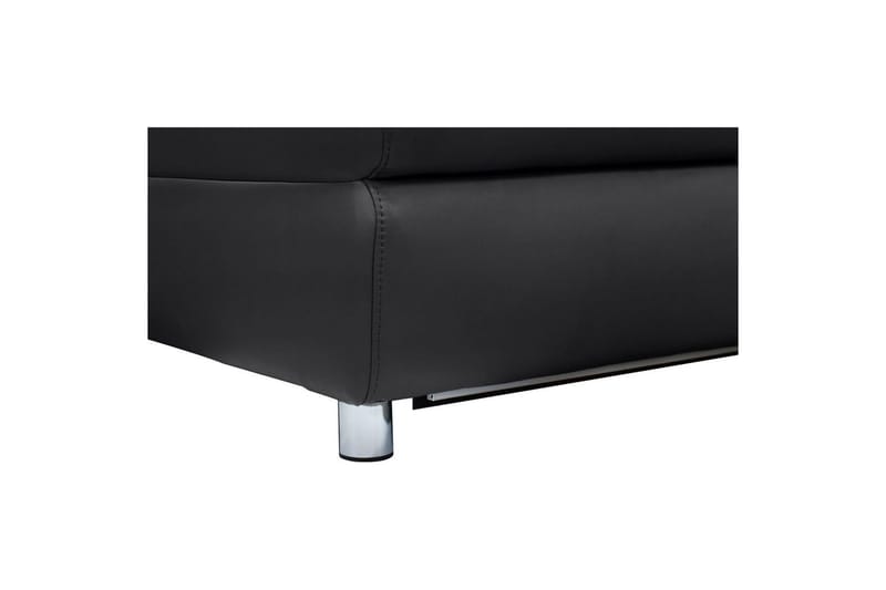 Hörnsoffa 3-sits Pareli Svart, Läder/PU, Vänster Elektrisk Fåtölj - Svart, Läder/PU, Vänster Elektrisk Fåtölj - Möbler - Soffa - Biosoffa & reclinersoffa