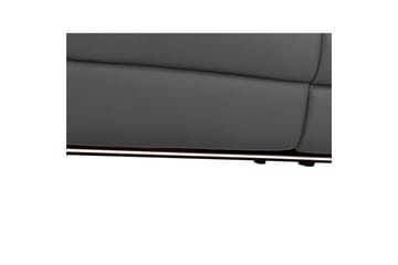 Hörnsoffa 3-sits Pareli Grå, Läder/PU, Höger manuell vilstol - Grå, Läder/PU, Höger manuell vilstol - Möbler - Soffa - Biosoffa & reclinersoffa