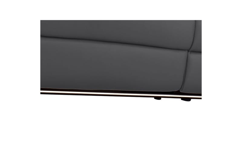Hörnsoffa 3-sits Pareli Grå, PU, Höger elektrisk vilstol - Grå, PU, Höger elektrisk vilstol - Möbler - Soffa - Biosoffa & reclinersoffa