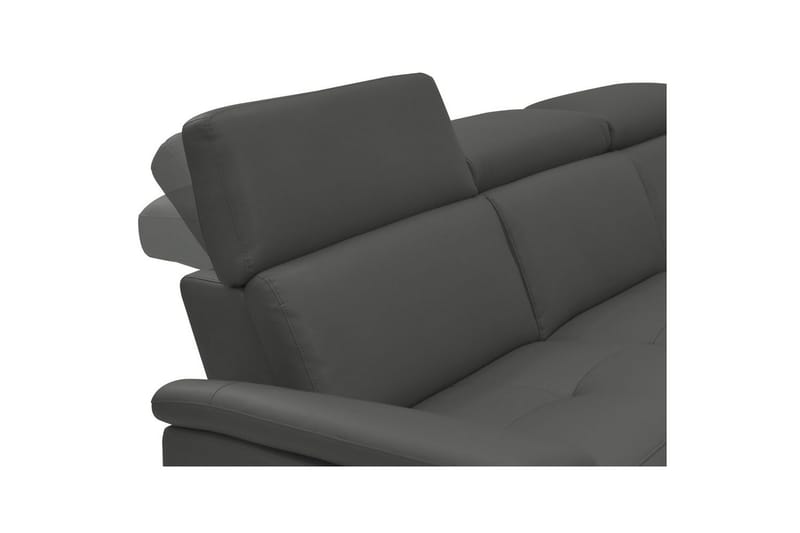 Hörnsoffa 3-sits Pareli Grå, PU, Höger elektrisk vilstol - Grå, PU, Höger elektrisk vilstol - Möbler - Soffa - Biosoffa & reclinersoffa