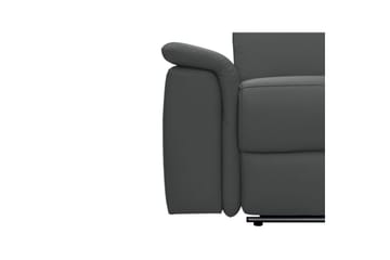 Hörnsoffa 3-sits Pareli Grå, PU, Höger elektrisk vilstol - Grå, PU, Höger elektrisk vilstol - Möbler - Soffa - Biosoffa & reclinersoffa