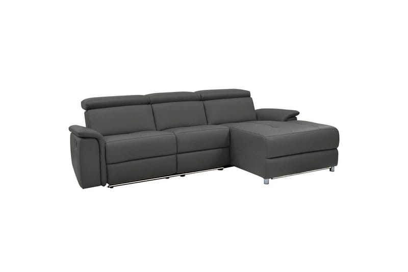 Hörnsoffa 3-sits Pareli Svart, PU, Höger elektrisk vilstol - Svart, PU, Höger elektrisk vilstol - Möbler - Soffa - Biosoffa & reclinersoffa