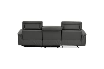 Hörnsoffa 3-sits Pareli Svart, PU, Höger elektrisk vilstol - Svart, PU, Höger elektrisk vilstol - Möbler - Soffa - Biosoffa & reclinersoffa