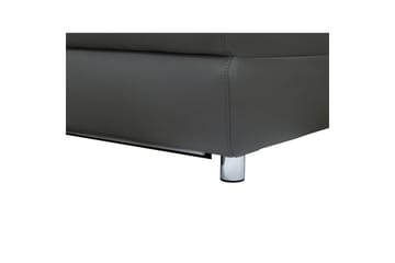 Hörnsoffa 3-sits Pareli Grå, PU, Höger manuell vilstol - Grå, PU, Höger manuell vilstol - Möbler - Soffa - Biosoffa & reclinersoffa