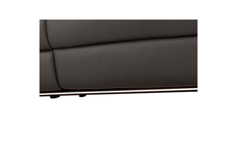 Hörnsoffa 3-sits Pareli Brun, Läder/PU, Vänster Elektrisk Fåtölj - Brun, Läder/PU, Vänster Elektrisk Fåtölj - Möbler - Soffa - Biosoffa & reclinersoffa