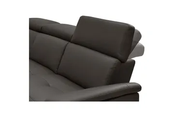 Hörnsoffa 3-sits Pareli Brun, Läder/PU, Vänster Elektrisk Fåtölj - Brun, Läder/PU, Vänster Elektrisk Fåtölj - Möbler - Soffa - Biosoffa & reclinersoffa