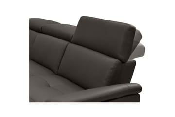 Hörnsoffa 3-sits Pareli Brun, Läder/PU, Vänster Elektrisk Fåtölj - Brun, Läder/PU, Vänster Elektrisk Fåtölj - Möbler - Soffa - Biosoffa & reclinersoffa