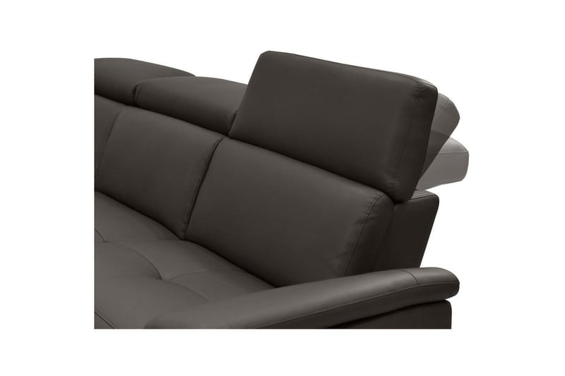 Hörnsoffa 3-sits Pareli Brun, Läder/PU, Vänster Elektrisk Fåtölj - Brun, Läder/PU, Vänster Elektrisk Fåtölj - Möbler - Soffa - Biosoffa & reclinersoffa