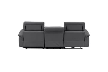 Hörnsoffa 3-sits Pareli Antracit, Sunday tyg, Höger manuell vilstol - Antracit, Sunday tyg, Höger manuell vilstol - Möbler - Soffa - Biosoffa & reclinersoffa