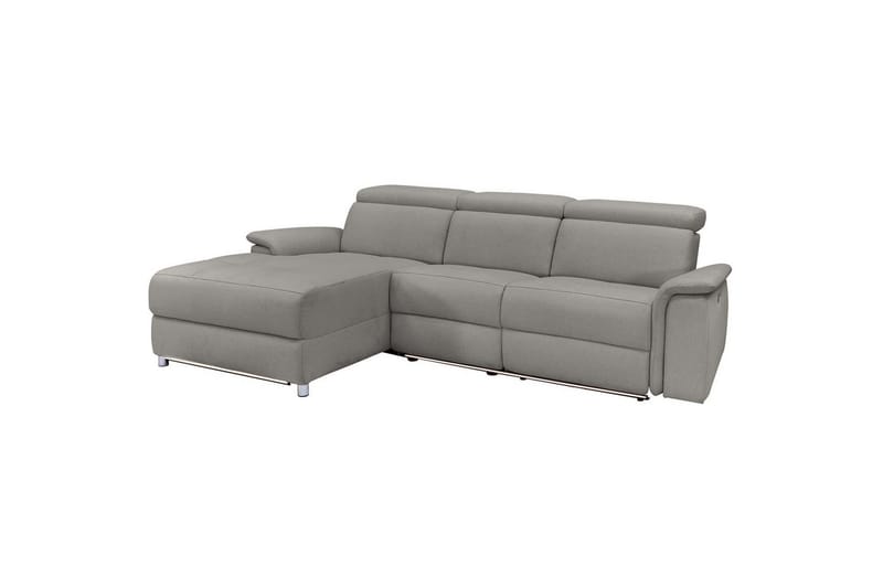 Hörnsoffa 3-sits Pareli Grå, Sunday tyg, Vänster Manuell Fåtölj, Grå, Sunday tyg, Vänster Manuell Fåtölj