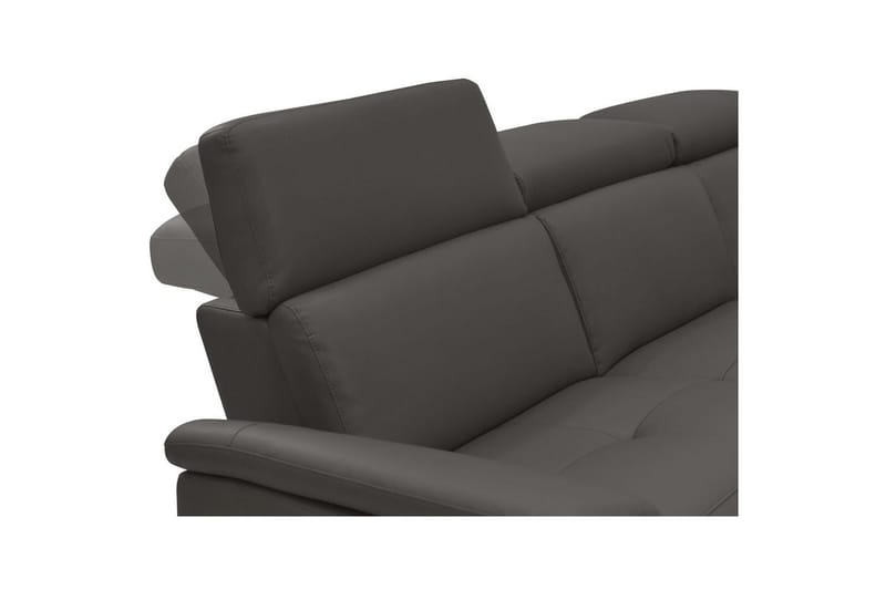 Hörnsoffa 3-sits Pareli Brun, PU, Höger elektrisk vilstol - Brun, PU, Höger elektrisk vilstol - Möbler - Soffa - Biosoffa & reclinersoffa