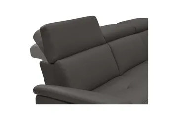 Hörnsoffa 3-sits Pareli Brun, PU, Höger elektrisk vilstol - Brun, PU, Höger elektrisk vilstol - Möbler - Soffa - Biosoffa & reclinersoffa