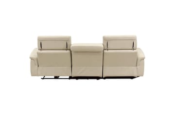 Hörnsoffa 3-sits Pareli Vit, Sunday tyg, Vänster Manuell Fåtölj - Vit, Sunday tyg, Vänster Manuell Fåtölj - Möbler - Soffa - Biosoffa & reclinersoffa