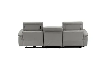 Hörnsoffa 3-sits Pareli Grå, Sunday tyg, Vänster Manuell Fåtölj - Grå, Sunday tyg, Vänster Manuell Fåtölj - Möbler - Soffa - Biosoffa & reclinersoffa