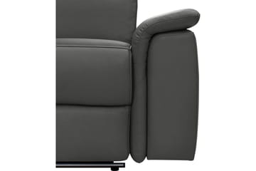 Hörnsoffa 3-sits Pareli Svart, PU, Vänster Elektrisk Fåtölj - Svart, PU, Vänster Elektrisk Fåtölj - Möbler - Soffa - Biosoffa & reclinersoffa