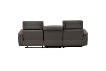 Hörnsoffa 3-sits Pareli Brun, Läder/PU, Vänster Elektrisk Fåtölj - Brun, Läder/PU, Vänster Elektrisk Fåtölj - Möbler - Soffa - Biosoffa & reclinersoffa