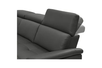 Hörnsoffa 3-sits Pareli Svart, PU, Vänster Elektrisk Fåtölj - Svart, PU, Vänster Elektrisk Fåtölj - Möbler - Soffa - Biosoffa & reclinersoffa