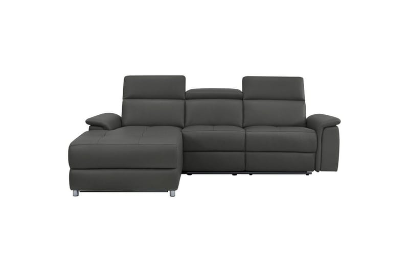 Hörnsoffa 3-sits Pareli Svart, PU, Vänster Elektrisk Fåtölj - Svart, PU, Vänster Elektrisk Fåtölj - Möbler - Soffa - Biosoffa & reclinersoffa