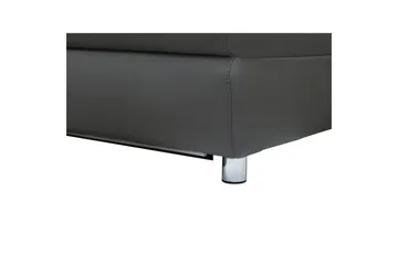 Hörnsoffa 3-sits Pareli Grå, PU, Höger manuell vilstol - Grå, PU, Höger manuell vilstol - Möbler - Soffa - Biosoffa & reclinersoffa