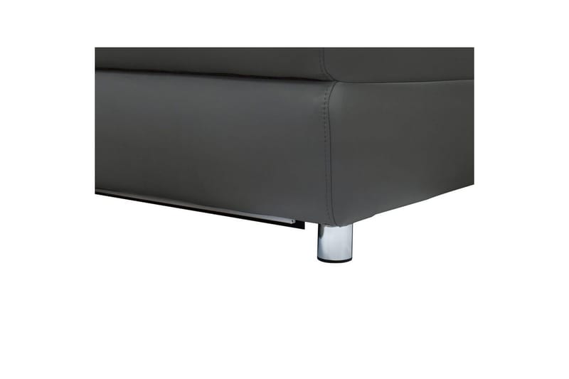 Hörnsoffa 3-sits Pareli Grå, PU, Höger manuell vilstol - Grå, PU, Höger manuell vilstol - Möbler - Soffa - Biosoffa & reclinersoffa