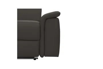 Hörnsoffa 3-sits Pareli Brun, Läder/PU, Vänster Manuell Fåtölj - Brun, Läder/PU, Vänster Manuell Fåtölj - Möbler - Soffa - Biosoffa & reclinersoffa